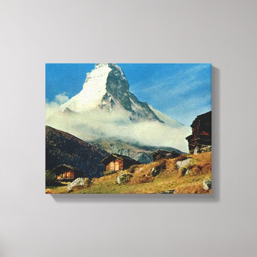 Zwitserland, Matterhorn, Zermatt Canvas Afdruk (Voorkant)