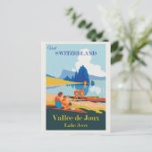  Zwitserland Meer van Joux Briefkaart (Staand voorkant)