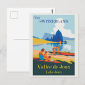  Zwitserland Meer van Joux Briefkaart (Voorkant / Achterkant)