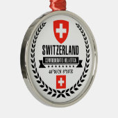 Zwitserland Metalen Ornament (Rechts)