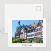 Zwitserland Mooie oude timbered huizen Briefkaart (Voorkant / Achterkant)