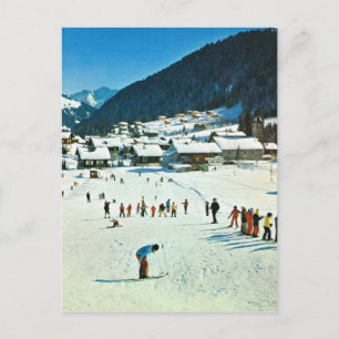 Zwitserland, Morgins Ecole de ski Briefkaart