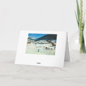 Zwitserland, Morgins Ecole de ski Feestdagen Kaart (Achterkant)