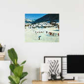 Zwitserland, Morgins ecole de ski Poster (Thuiskantoor)