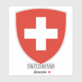 Zwitserland Nationaal Wapen Patriottisch Sticker (Vel)
