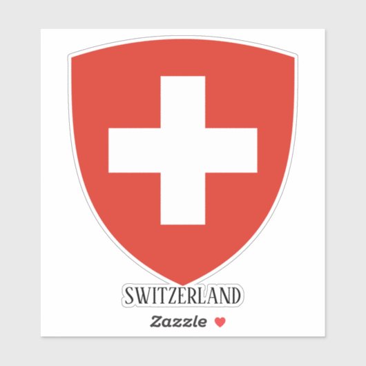 Zwitserland Nationaal Wapen Patriottisch Sticker (Vel)