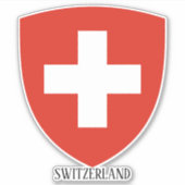 Zwitserland Nationaal Wapen Patriottisch Sticker (Voorkant)