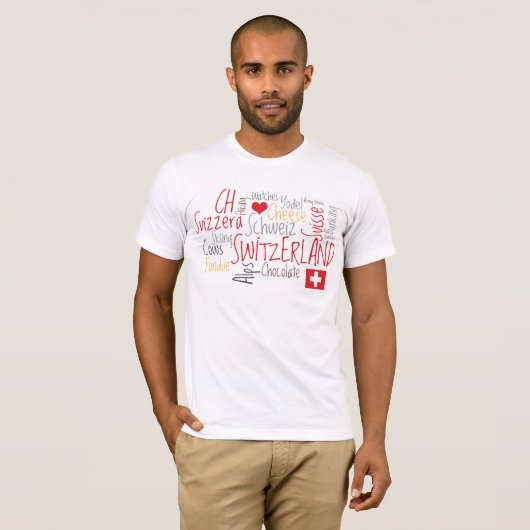 Zwitserland Nationale Dag 1 augustus T-shirt (Voorkant volledig)