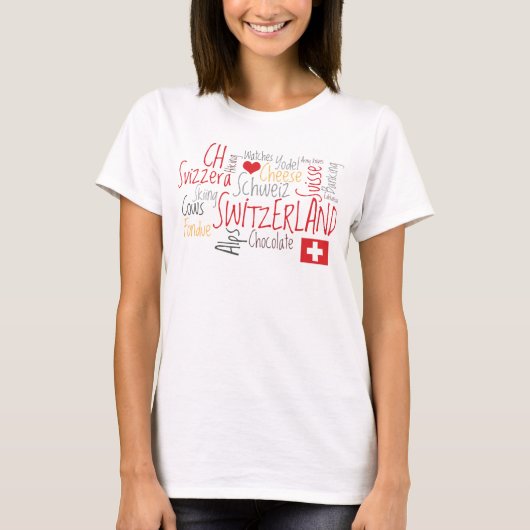 Zwitserland Nationale Dag 1 augustus T-shirt (Voorkant)