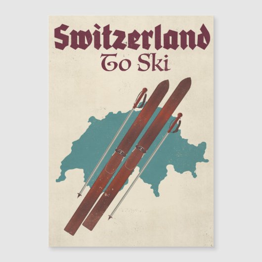 Zwitserland om te skiën (Voorkant)