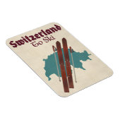 Zwitserland om te skiën magneet (Rechterzijde)