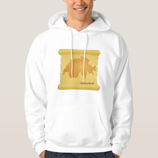 Zwitserland op een perkament hoodie (Voorkant)