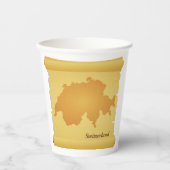 Zwitserland op een perkament papieren bekers (Voorkant)