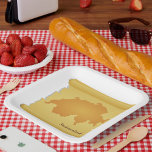 Zwitserland op een perkament papieren bordje<br><div class="desc">Maak kennis met onze prachtig vormgegeven afbeelding van de Zwitserse vorm op papier, perfect voor alle Zazzle producten! Deze verbluffende afbeelding heeft de specifieke vorm van Zwitserland, die elegant wordt gemaakt in een vorm van perkamentpapier. Of u nu op zoek bent naar een stijlvolle telefoondraagtas, een luie deken of een...</div>