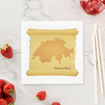 Zwitserland op een perkament servet<br><div class="desc">Maak kennis met onze prachtig vormgegeven afbeelding van de Zwitserse vorm op papier, perfect voor alle Zazzle producten! Deze verbluffende afbeelding heeft de specifieke vorm van Zwitserland, die elegant wordt gemaakt in een vorm van perkamentpapier. Of u nu op zoek bent naar een stijlvolle telefoondraagtas, een luie deken of een...</div>