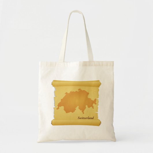 Zwitserland op een perkament tote bag (Voorkant)