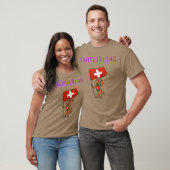 Zwitserland Paard Zwitserse Fans meisje T-shirt (Unisex)