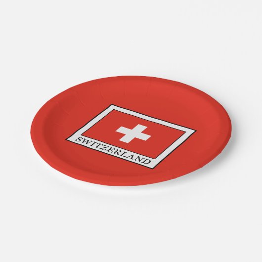 Zwitserland Papieren Bordje (Gekanteld)