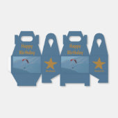 Zwitserland Paraglider Flying Blue Fun Bedankdoosjes (Uitgevouwen)