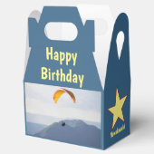 Zwitserland Paraglider Flying Oranje Fun Bedankdoosjes (Geopend)