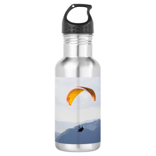 Zwitserland Paraglider Oranje Waterfles (Voorkant)