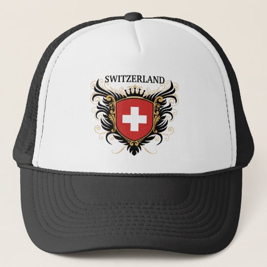 Zwitserland [personaliseren] trucker pet (Voorkant)