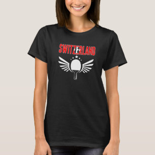 Zwitserland Ping Pong Zwitserse Tafeltennis Onde T-shirt
