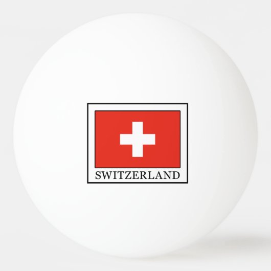 Zwitserland Pingpongbal (Voorkant)