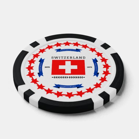 Zwitserland Poker Chips (Enkel)