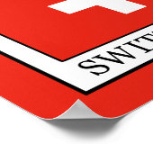 Zwitserland Poster (Hoek)