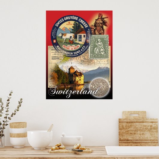 zwitserland poster (Keuken)