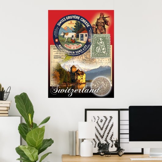 zwitserland poster (Thuiskantoor)