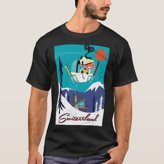 Zwitserland Poster T-shirt (Voorkant)