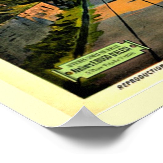 Zwitserland poster van vintage (Hoek)