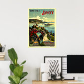 Zwitserland poster van vintage (Thuiskantoor)