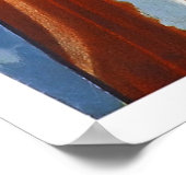 Zwitserland Poster Vintage-reisreis teruggezet (Hoek)