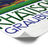 Zwitserland Poster Vintage-reisreis teruggezet (Hoek)