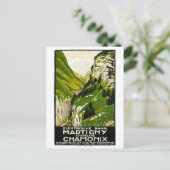 Zwitserland Poster Vintage-reisreis teruggezet Briefkaart (Staand voorkant)