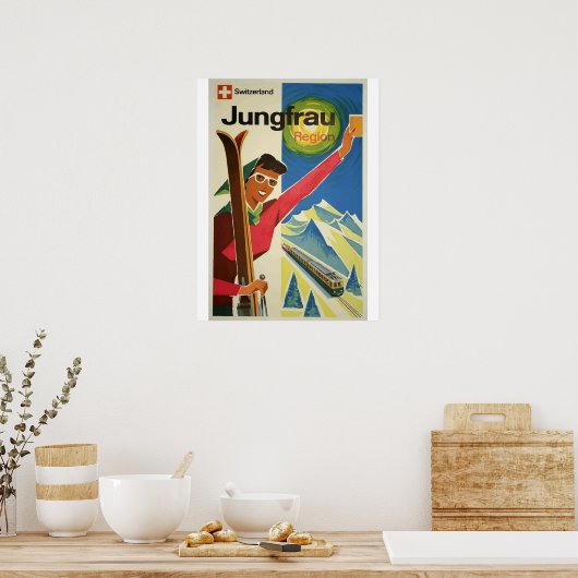 Zwitserland — Poster voor reizen met bestemming (Keuken)