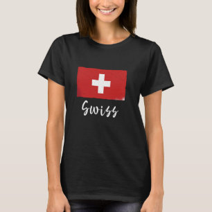 Zwitserland Pride Zwitserse vlag Land Schweiz Root T-shirt