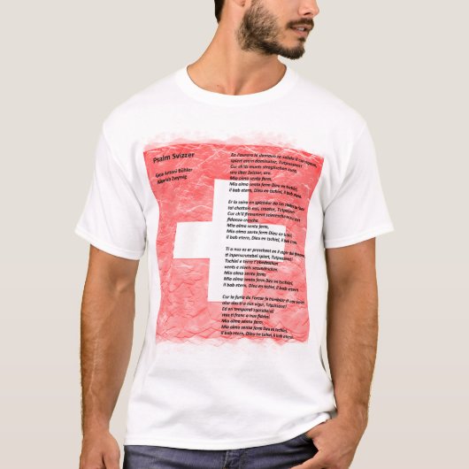 Zwitserland - Psalm svizzer T-Shirt (Voorkant)
