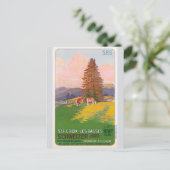  Zwitserland Railroad Travel Toerisme Briefkaart (Staand voorkant)