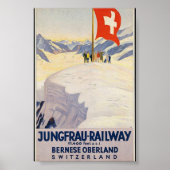 Zwitserland Railway Advert  Poster (Voorkant)
