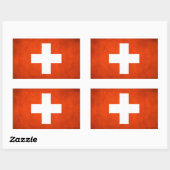 Zwitserland Rechthoekige Sticker (Vel)