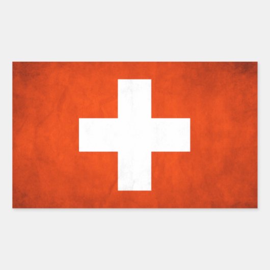 Zwitserland Rechthoekige Sticker (Voorkant)