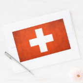 Zwitserland Rechthoekige Sticker (Envelop)