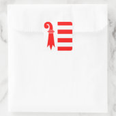zwitserland regio canton jura vlag vierkante sticker (Tas)