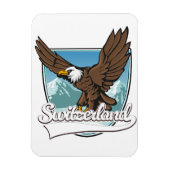 Zwitserland Reis Logo Magneet (Verticaal)