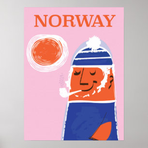 Zwitserland Reisposter in vintage stijl Poster