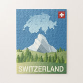 Zwitserland Reisposter Legpuzzel (Verticaal)